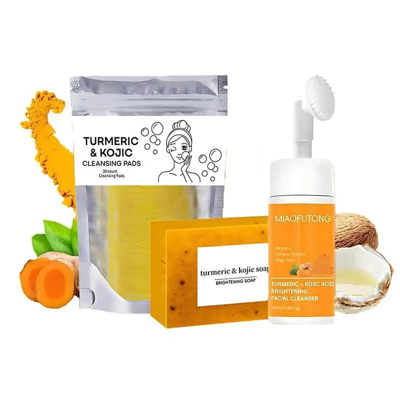 Turmeric Kojic Acid Cleansing Set