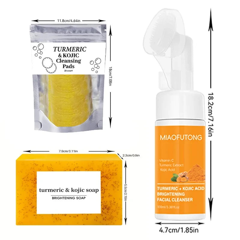 Turmeric Kojic Acid Cleansing Set