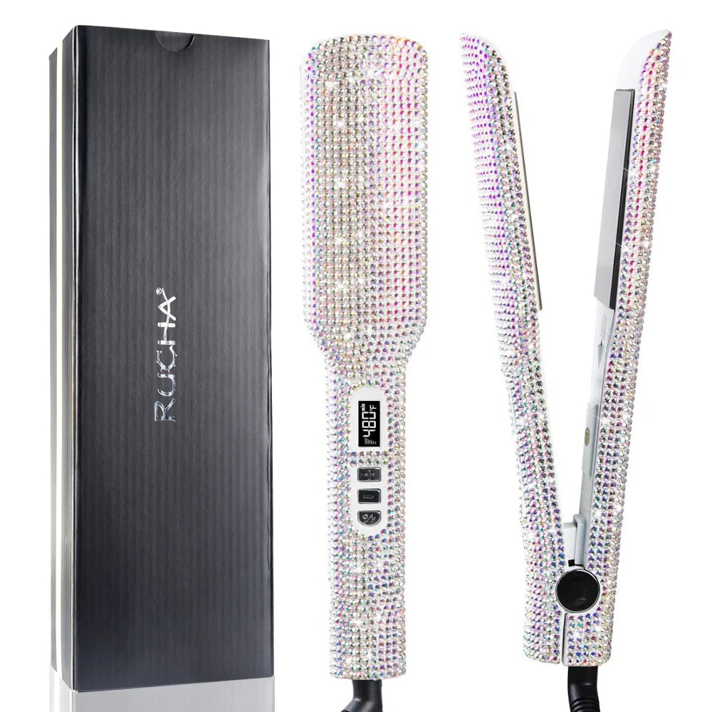 Rhinestone Titanium Hair Straightener