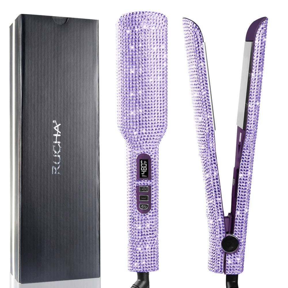 Rhinestone Titanium Hair Straightener