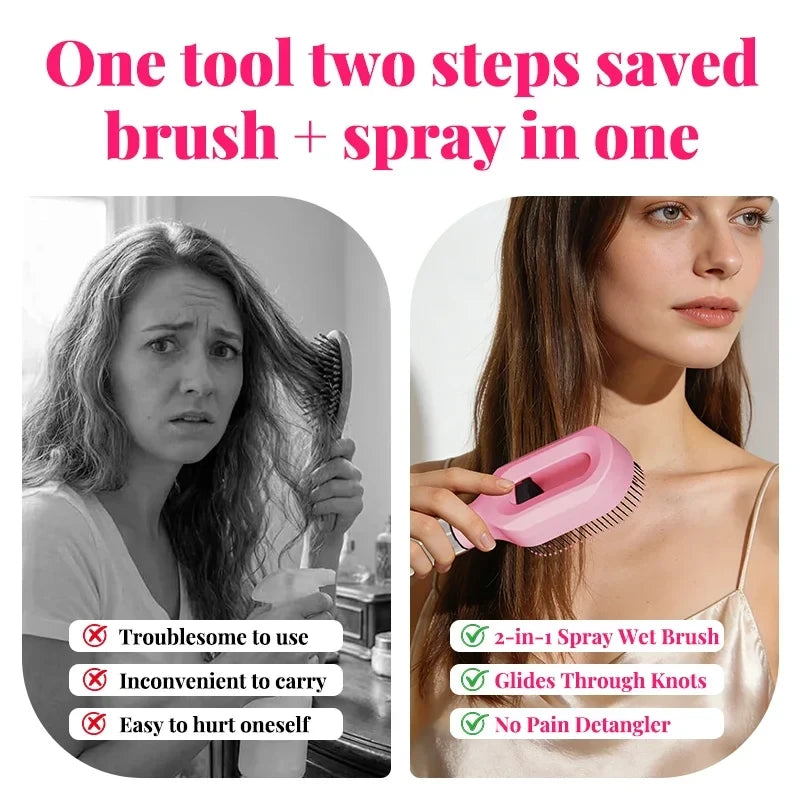 Detangling Mist Hair Brush Set