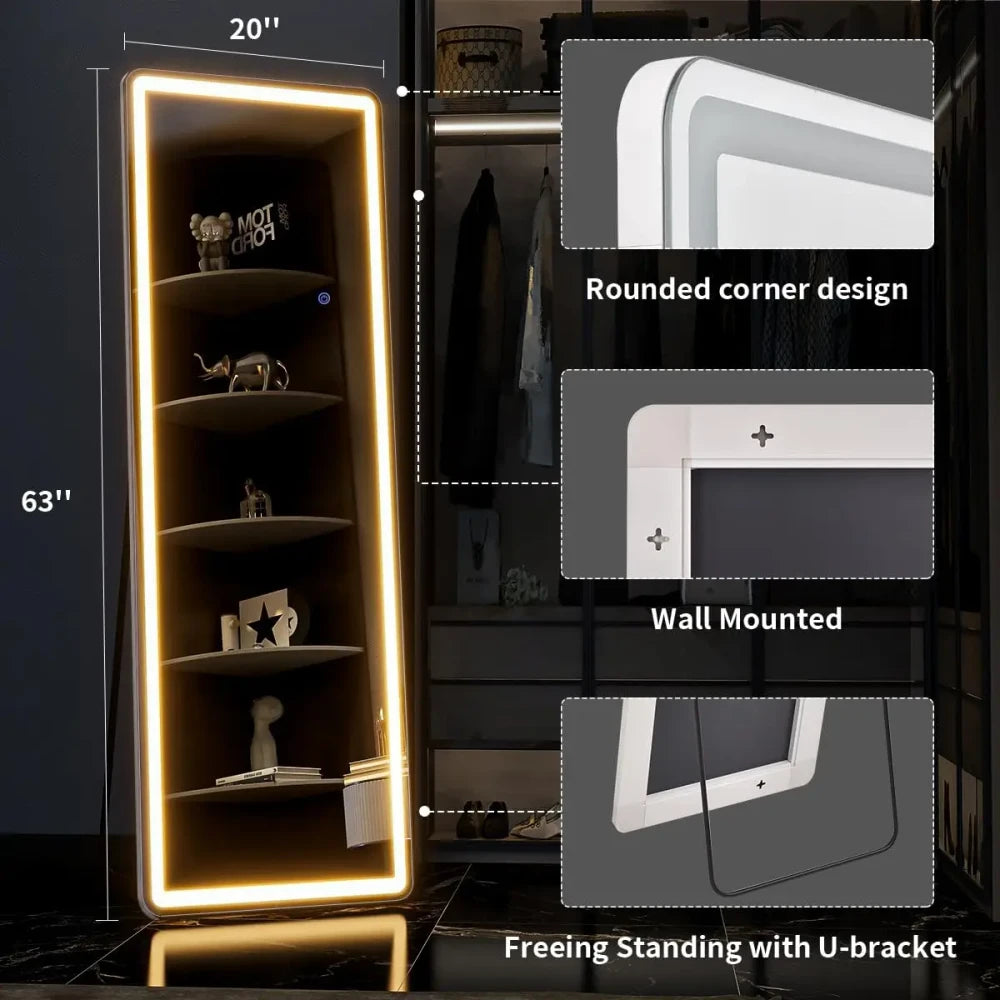 Illuminated Full Length Floor Mirror